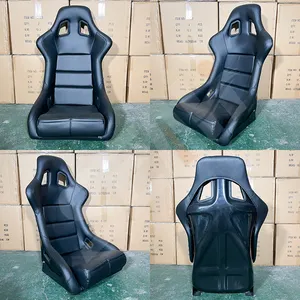 SEAHI Fabriklieferung schwarze universelle modifizierte PVC-Autositze Schalensitze Rennsitze