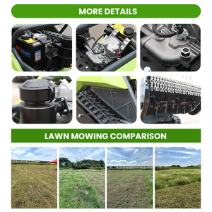 Desbrozadora de Martillos con Arranque Eléctrico, Potente Motor Diésel, Control Remoto, Eficiencia 30001h3000 ㎡ Cortadora de Césped con Orugas - Product Image 5