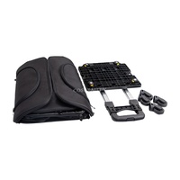 FAMA Fournisseur Direct Nouveau Design Pliable Beauté Sac Cosmétique Chariot En Nylon Roulant Maquillage Train Case