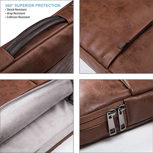 Sac Femmes Imperméable Hommes D'affaires Sac D'<span class=keywords><strong>ordinateur</strong></span> En Cuir PU <span class=keywords><strong>15</strong></span>.6 <span class=keywords><strong>Pouces</strong></span> <span class=keywords><strong>Housse</strong></span> Pour <span class=keywords><strong>Ordinateur</strong></span> Portable - Product Image 5
