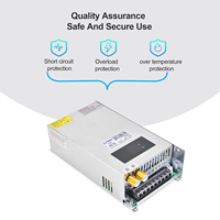 Alimentation électrique à découpage numérique 1000W, 12V 24V 36V 48V 60V 110V 150V 220V, transformateur réglable AC DC 0-5V, contrôle PSU