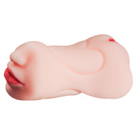 Masturbateur à trois orifices (vaginal, anal, oral) avec design de type 'Airplane Cup', moule réaliste pour femme mature, jouet sexuel pour adulte