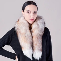 Vente en gros cristal 80cm grande queue de renard pelucheux pas cher écharpe queue de fourrure de renard
