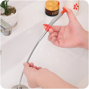 เครื่องมือขุดลอกท่อแบบสปริงขนาด24.4นิ้ว,เครื่องมือทำความสะอาดท่อระบายน้ำแบบงูตัวกำจัดการอุดตันอุปกรณ์ทำความสะอาดสำหรับอ่างล้างจานในครัวเรือน - Product Image 6