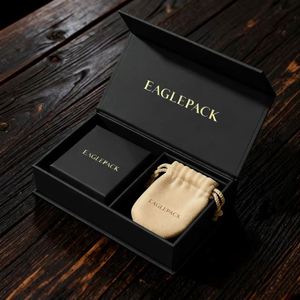 Boîte pliable avec fermeture magnétique, carton de luxe pour un rangement facile et une présentation élégante des cadeaux - Product Image 1