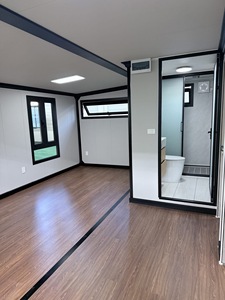 Ufficio Mobile di Lusso Portatile in Container Espandibile da 20, 30, 40 Piedi, Casa Prefabbricata con 2 Camere da Letto, Villa, Hotel in Pannelli Sandwich - Product Image 4