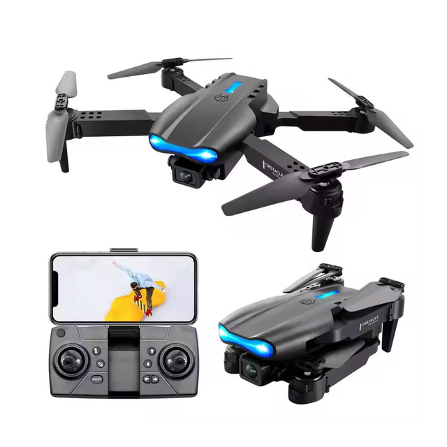 Ept New 2.4G 360 Rolling Single Camera 480P Remote Control Folding Aircraft Drone with Storage Bag