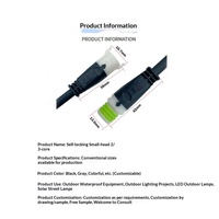 Connecteurs d'aviation mâle-femelle 2 et 3 broches (contacts en cuivre pur) pour câbles d'alimentation ; Connecteurs étanches pour bande LED extérieure