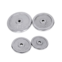 Disques de 20 kg finis chrome avec marquages clairs, en fer électroplaqué durable, pièces de rechange pour haltères et barres réglables