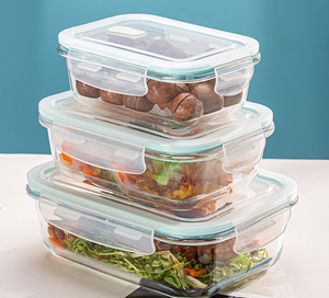 Contenitori in Vetro Borosilicato <span class=keywords><strong>Pyrex</strong></span> Nuoxin di Alta Qualità per Alimenti, Scatole per Pranzo - Product Image 3