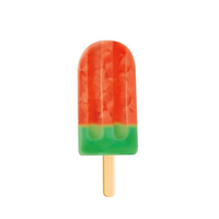 Abink Confident Bâtonnets de crème glacée à la pastèque Saveur de fruits originale avec goût de café Boîte de sucettes certifiée halal emballée dans un sac