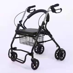 Senior citizen handcart, shopping cart, grocery cart, sit-on, <b>foldable</b>, mobility scooter, lightweight mobility scooter - Product Image 1
