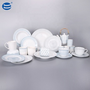 Excelente <span class=keywords><strong>plato</strong></span> de porcelana superblanca personalizado, <span class=keywords><strong>juego</strong></span> de cena redondo de 18 piezas, <span class=keywords><strong>juego</strong></span> de vajilla de porcelana - Product Image 6