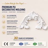 Centre de table moderne en PU, motif floral 3D, rosette décorative en polyuréthane pour base de lustre
