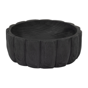Ciotola decorativa in legno con bordo smerlato per centrotavola da caffè, decorazione per la casa, la cucina e il soggiorno - Product Image 2