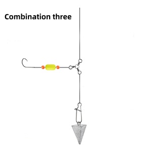 221 pièces/boîte Kit d'accessoires de pêche : Ensemble de plombs balle, plombs de leurre, hameçons crank, perles de retenue, agrafes à ressort, anneaux brisés - Product Image 4