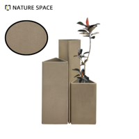 Jardinière suspendue classique et élégante, écologique et durable, grande taille, en fibre de verre, pour l'extérieur, pour la maison, le jardin et le commerce