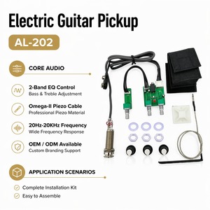 Pro Active Piezo Pickup <span class=keywords><strong>Guitar</strong></span> Piezo Pickup EQ AL-202 Piezoelectric Module EQ <span class=keywords><strong>Guitar</strong></span> Piezo Pickup Unit חלקי גיטרה קלאסית - Product Image 1