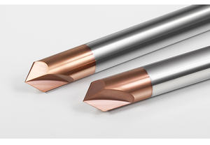 <span class=keywords><strong>Fraise</strong></span> à chanfreiner en carbure <span class=keywords><strong>de</strong></span> tungstène monobloc, 3 cannelures, 90 degrés, pour chanfreinage et ébavurage, profil en V - Product Image 4