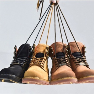 Sepatu bot bulat tugas berat tidak mudah patah tali sepatu dua warna untuk tali sepatu kerja keselamatan konstruksi mendaki berjalan tali sepatu pengganti - Product Image 3