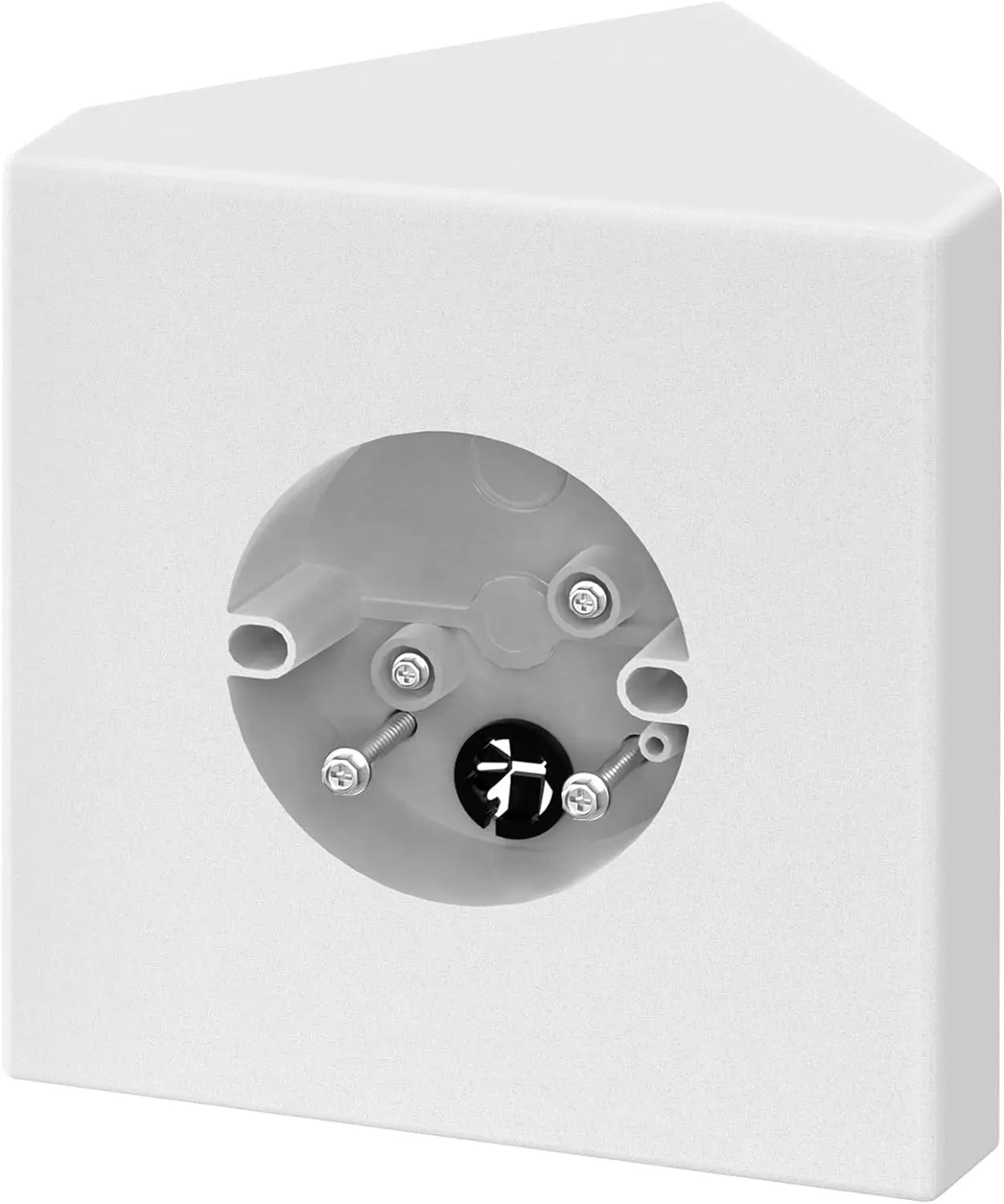Fan Mounting Box, Ceiling Fan Mounting Bracket Fits Cathedral Ceiling Angles of 80 degree or Up, White
