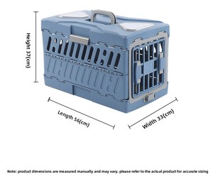 Caisse de transport rigide pliable portable pour animaux de compagnie (chats et chiens) pour l'<span class=keywords><strong>avion</strong></span> et l'extérieur, homologuée pour le transport en soute - Product Image 5