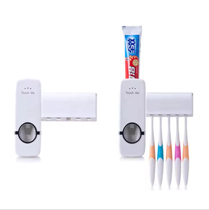Huyo Plastic Two-piece Eco-Friendly Self-motion <b>Toothpaste</b> <b>Dispenser</b> Holder for Bathroom Use - Product Image 1