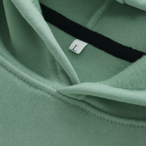 เสื้อมีฮู้ดปักลายสำหรับผู้ชาย, เสื้อผ้าแนวสตรีทน้ำหนักมาก500ก. เสื้อสวมหัวผ้าฝ้าย100% มีฮู้ดสำหรับผู้ชายปรับแต่งได้สไตล์ฤดูใบไม้ร่วงจากเวียดนาม - Product Image 1