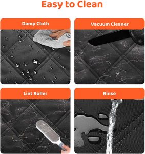 Housse de siège de voiture <span class=keywords><strong>pour</strong></span> <span class=keywords><strong>chien</strong></span>, hamac <span class=keywords><strong>pour</strong></span> siège de voiture avec fenêtre en maille, durable, résistant aux rayures et imperméable, <span class=keywords><strong>protection</strong></span> de siège arrière de voiture - Product Image 6