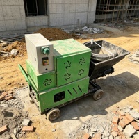 Machine à projeter le mortier ciment avancée 220V avec une couverture fiable pour les travaux de construction extérieure