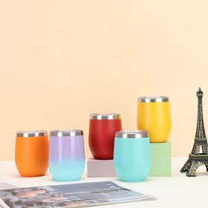 Wholesale Products 12Oz <b>Double</b> <b>Wall</b> Insulated Stainless Steel Tumbler Egg-Shaped Cup - Product Image 2