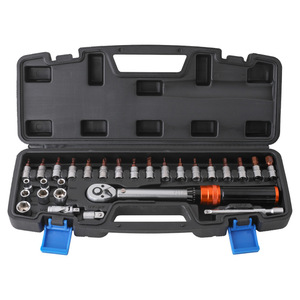 Jeu de clés dynamométriques pour vélo 1/4 po, 28 pièces, 2-24 Nm, précision, acier au chrome-vanadium, coffret à outils - Product Image 4