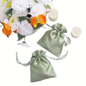 Pochette Cadeau Personnalisée Réutilisable en Soie Satinée avec Cordon de Serrage – Luxe pour Cheveux, Bijoux, Cosmétiques, Maquillage, Téléphones Portables, Chaussures et Emballage Anti-Poussière - Product Image 1
