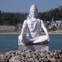 Statue de Shiva en marbre pour l'extérieur, statue décorative de Shiva en marbre, belle statue de Shiva en marbre à vendre, sculpture en fibre de verre