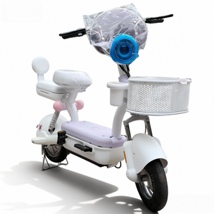 Vélo Électrique Urbain <span class=keywords><strong>Femme</strong></span> 14 Pouces Nouvelle Arrivée Offre Spéciale Moteur Brushless Double Suspension Assistance au Pédalage Numérique avec <span class=keywords><strong>Panier</strong></span> 48V - Product Image 5