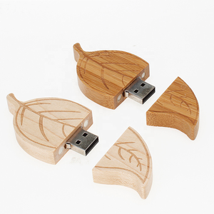 Memoria usb con forma de hoja de arce de bambú <span class=keywords><strong>para</strong></span> regalo de <span class=keywords><strong>boda</strong></span>, memoria usb de madera con diseño y caja de madera, <span class=keywords><strong>2022</strong></span> - Product Image 2