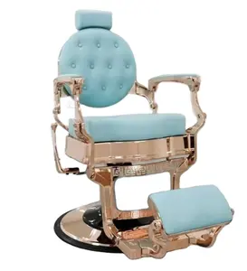Klasik güzellik berber antika salon ekipmanları mobilya saç salon sandalyeler metal berber koltuğu