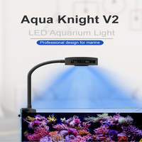 Lámpara para Acuario Marino Spectra Aqua Knight V2 36W de Espectro Completo, con Programación de Amanecer y Atardecer, Regulable, para Peceras de Arrecife de Coral