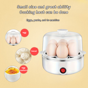 Cuiseur à œufs électrique, mini machine à pocher les œufs, appareil à œufs à la coque, capacité de préparation de 3 œufs, en plastique - Product Image 3