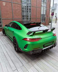 Kit carrosserie en fibre de carbone sèche de style LD pour <span class=keywords><strong>Mercedes</strong></span>-Benz GT63S X290, lèvre avant en fibre de carbone, jupe latérale, diffuseur arrière, spoiler, capot, kit carrosserie - Product Image 2