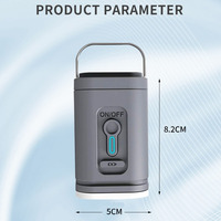 Mini pompe à air portable d'extérieur rechargeable par USB, petite pompe à air sans fil rapide CE 4000Pa avec câble Type-C pour une utilisation dans divers contextes