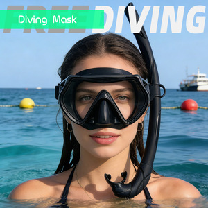 Máscara de Buceo de Silicona Líquida con Ventana Única de Vidrio Templado de 4.0mm, para Snorkel, Adultos, Uso Universal en la Playa - Product Image 3