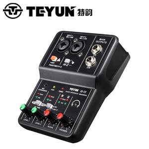TEYUN Q12 alta qualidade profissional USB <span class=keywords><strong>interface</strong></span> de áudio vendendo popularmente placa de som com Mixer Digital artefato Arate K - Product Image 3