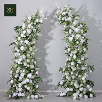 Arco de Flores en Forma de Cuerno, Color Crema Terracota, Estilo Vintage, para Bodas Rústicas, Fiestas de Otoño y Eventos al Aire Libre