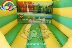 Petite structure gonflable de type jungle pour usage domestique, design compact, matériau PVC léger, équipement de jeu pour enfants intérieur/extérieur - Product Image 3