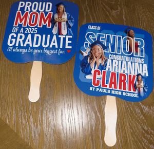 Custom Logo Folding <b>Fan</b> Add Any Text, Name, or Quote Personalized <b>Hand</b> <b>Fan</b> for Business, Wedding, Event or Party Favors - Product Image 1