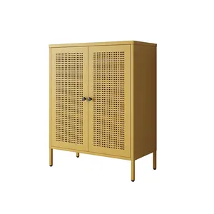 Armoire d'affichage en métal, 1 pièce, meilleures ventes, porte TV, DESIGN moderne, couleur jaune, armoire domestique