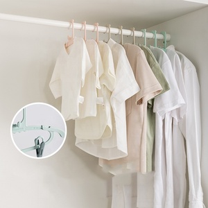 <span class=keywords><strong>Cintres</strong></span> en plastique pour enfants avec pince, extensibles, sans trace, antidérapants, pour vêtements de bébé, <span class=keywords><strong>lot</strong></span> de 10 - Product Image 3