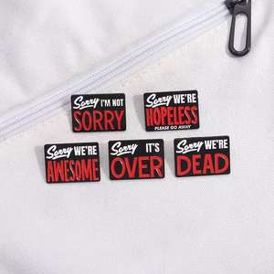 Broche de Metal con estilo Hippie elegante '<span class=keywords><strong>Sorry</strong></span> We Got Stoned' PARA EL Año Nuevo chino-Impreso UV para Pin de solapa para ropa - Product Image 4