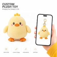 Peluche personnalisée Poulet Mignon Rond en Peluche Jouet en Peluche Personnalisé Porte-clés en Peluche